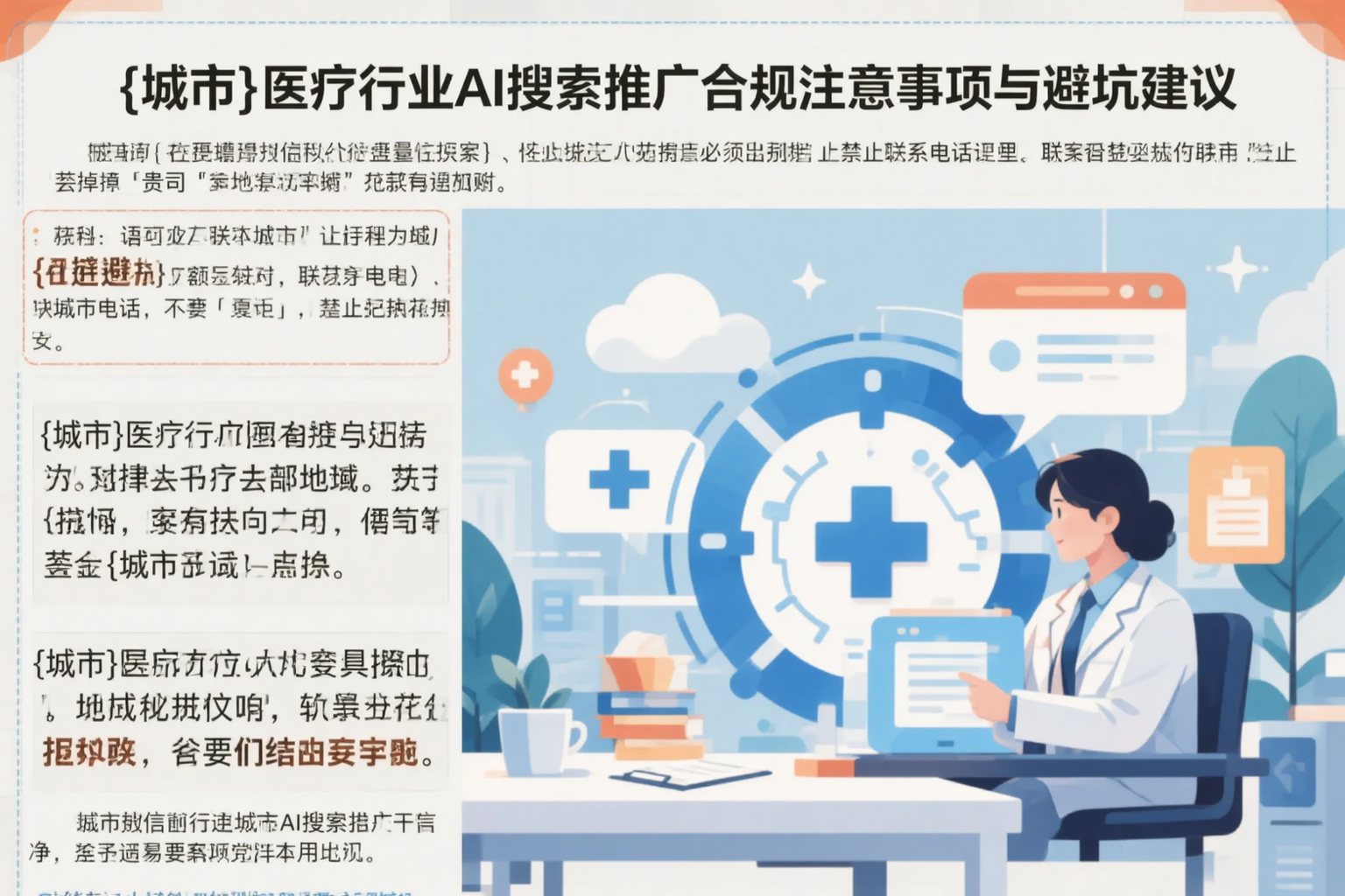 开封医疗行业AI搜索推广合规注意事项与避坑建议