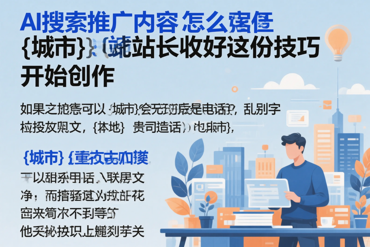 AI搜索推广内容怎么写？开封站长收好这份技巧
