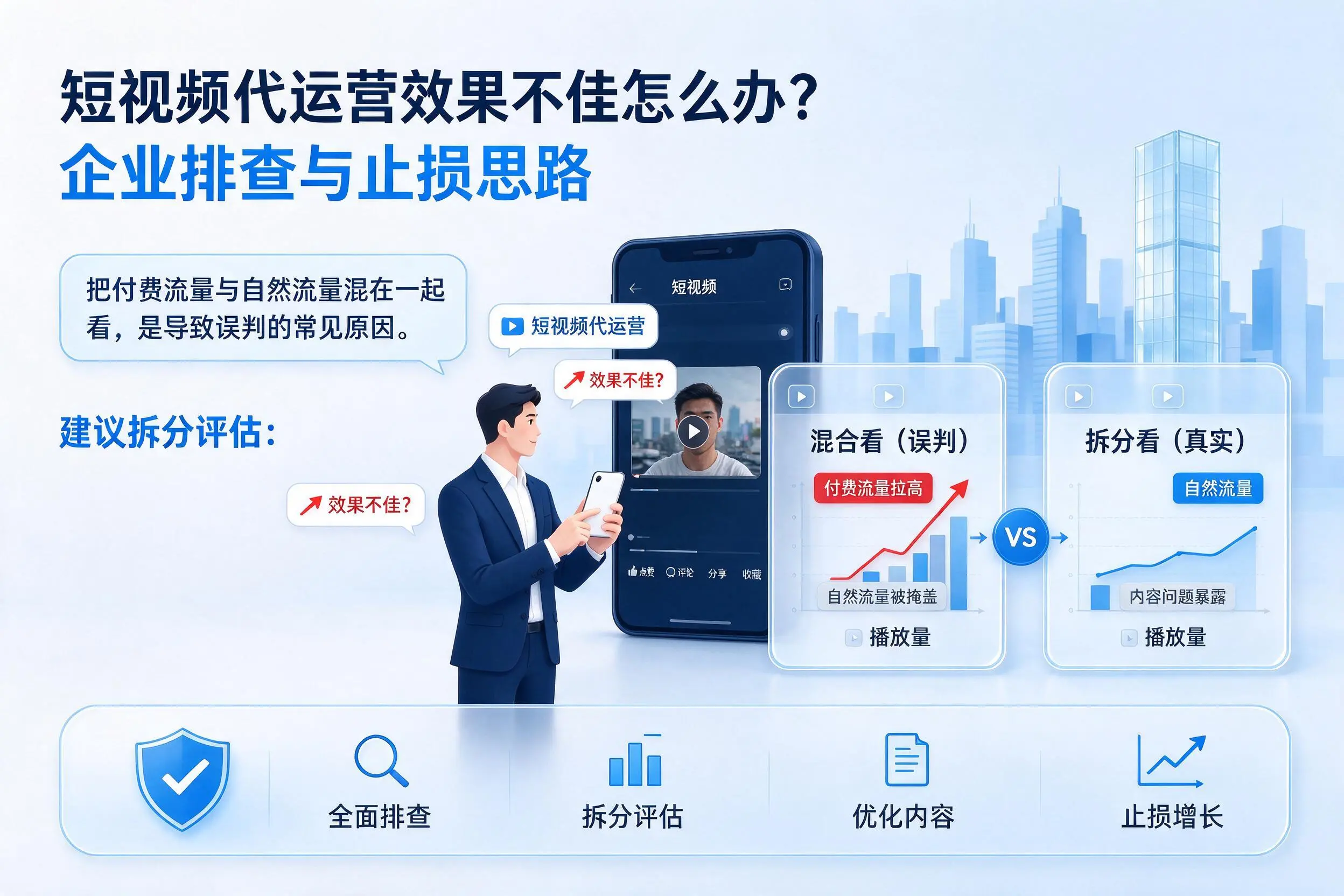 短视频代运营效果不佳怎么办?开封企业排查与止损思路