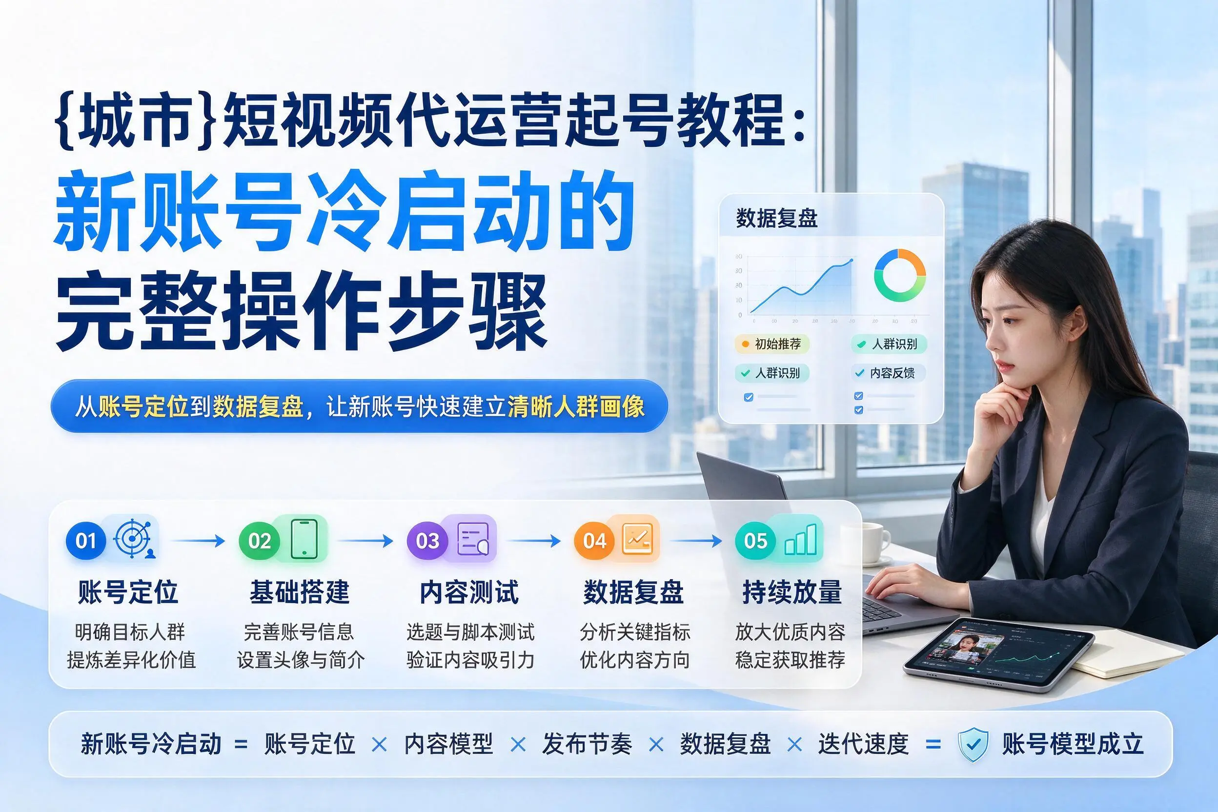 开封短视频代运营起号教程:新账号冷启动的完整操作步骤
