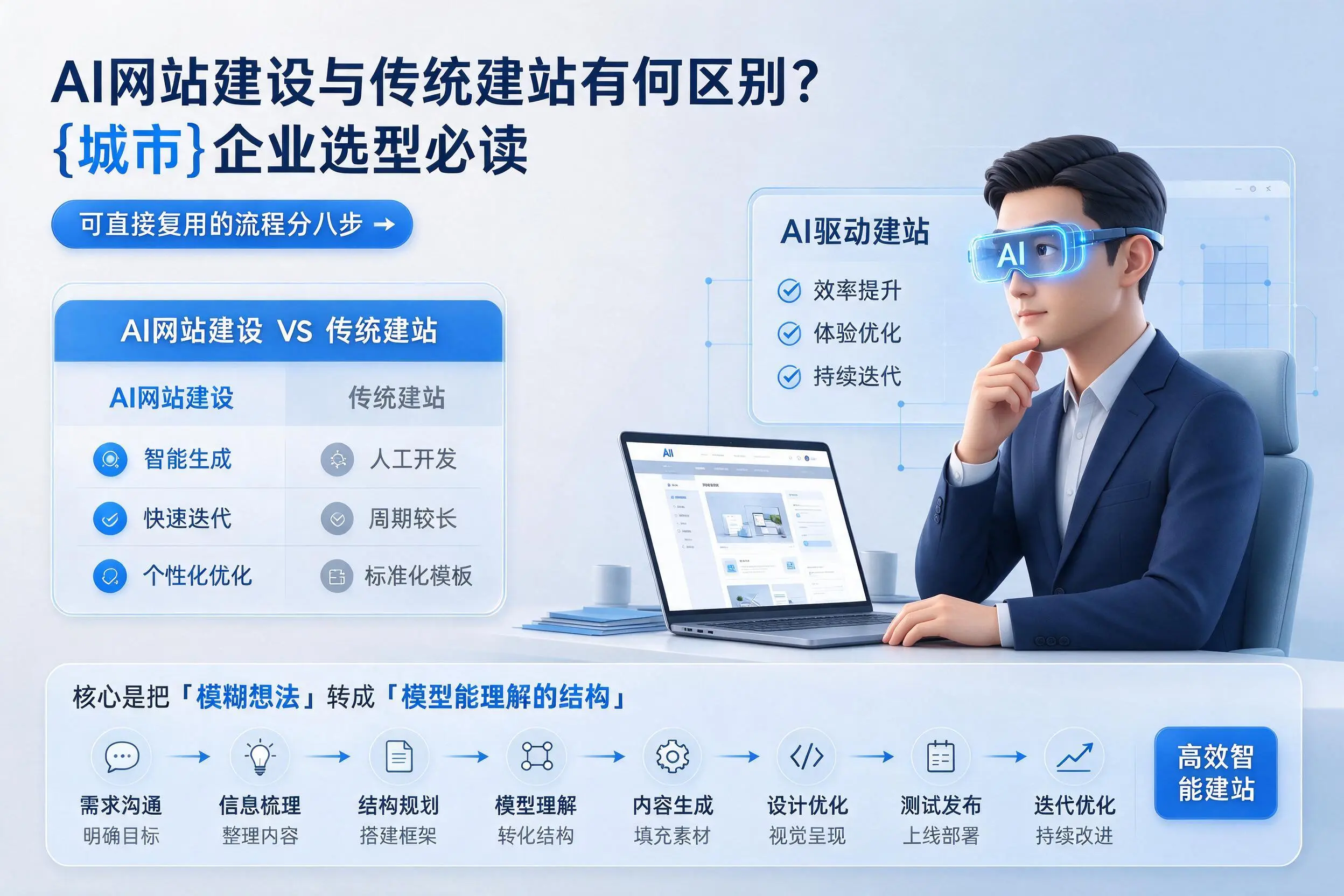 AI网站建设与传统建站有何区别？开封企业选型必读