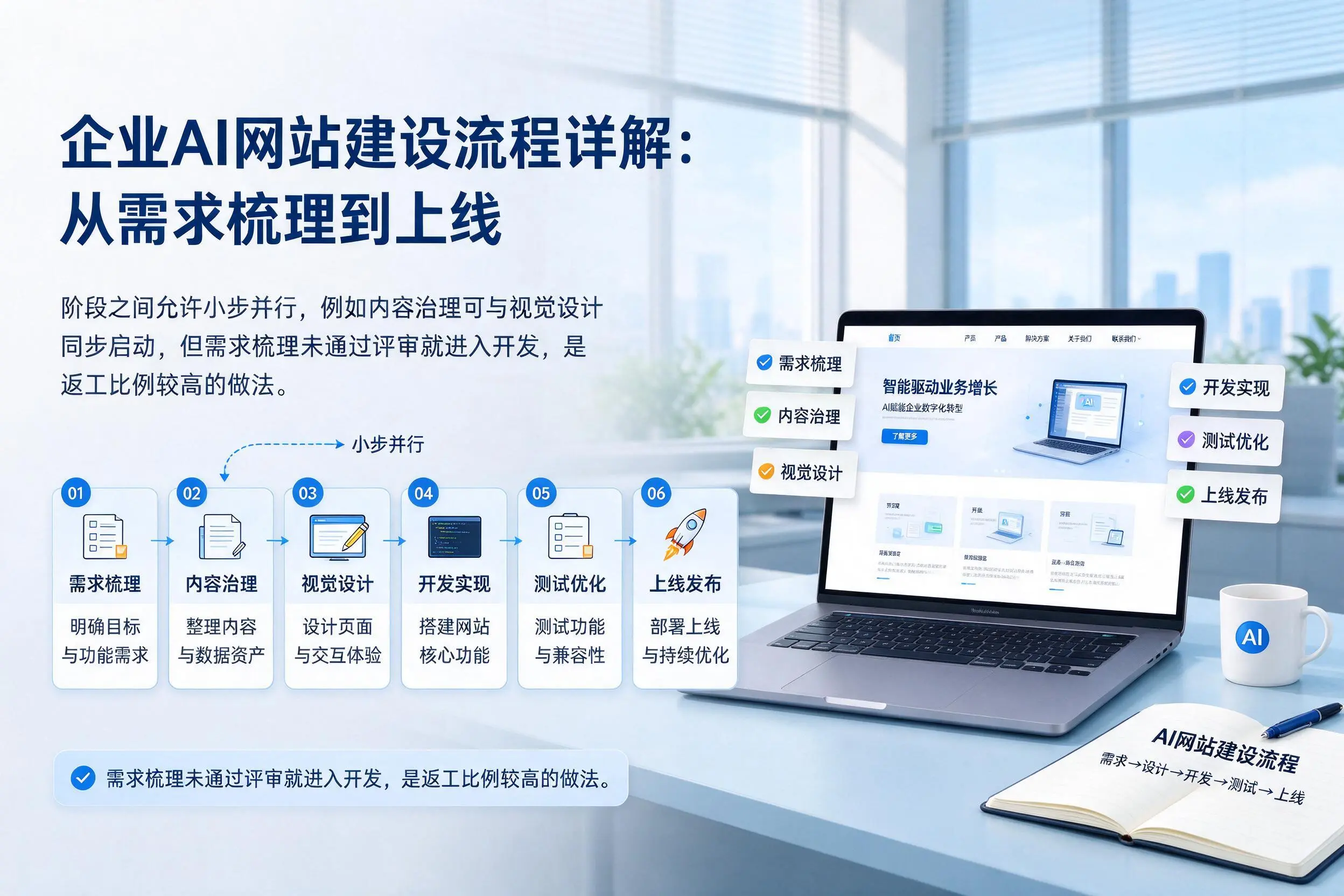开封企业AI网站建设流程详解：从需求梳理到上线