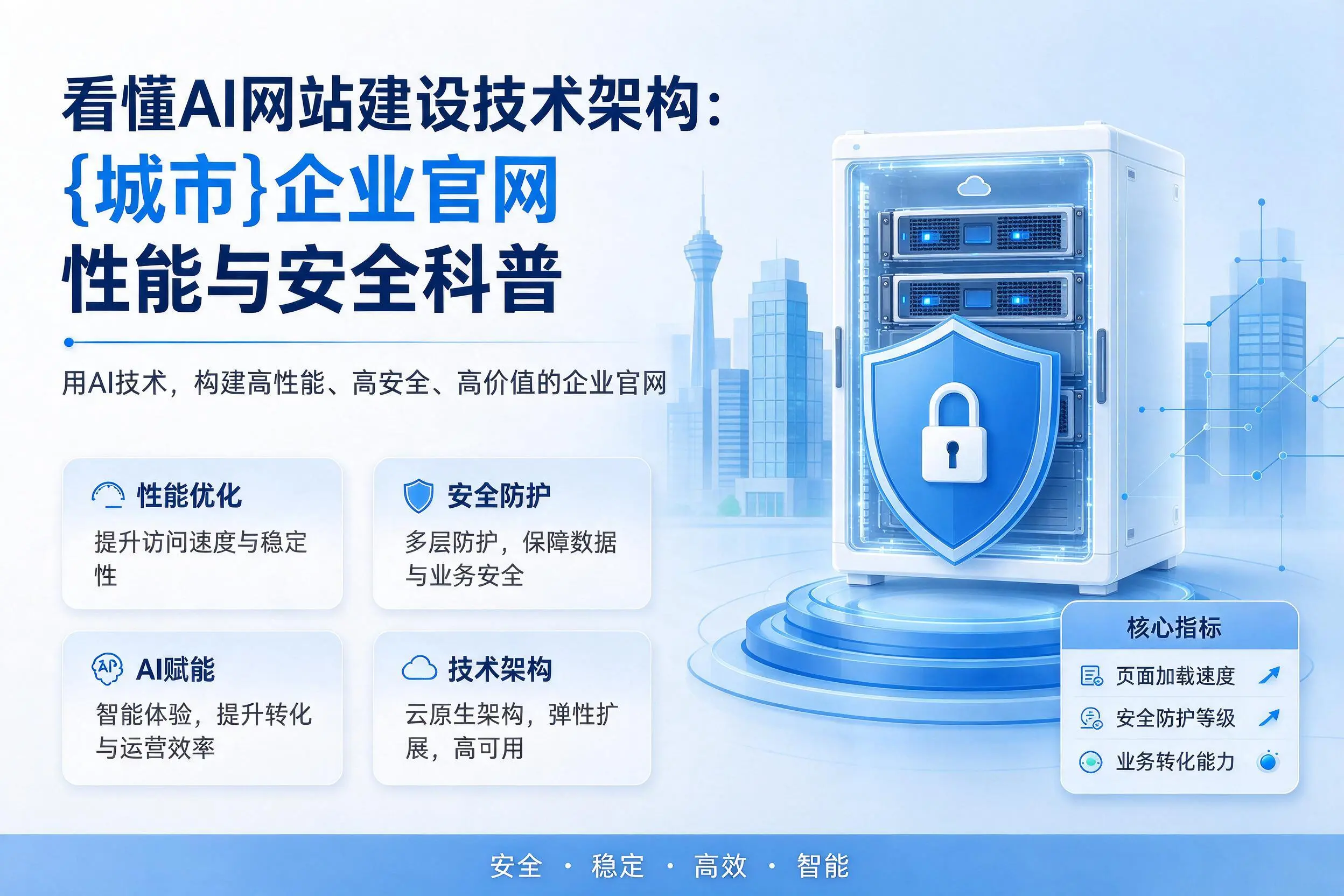 看懂AI网站建设技术架构：开封企业官网性能与安全科普