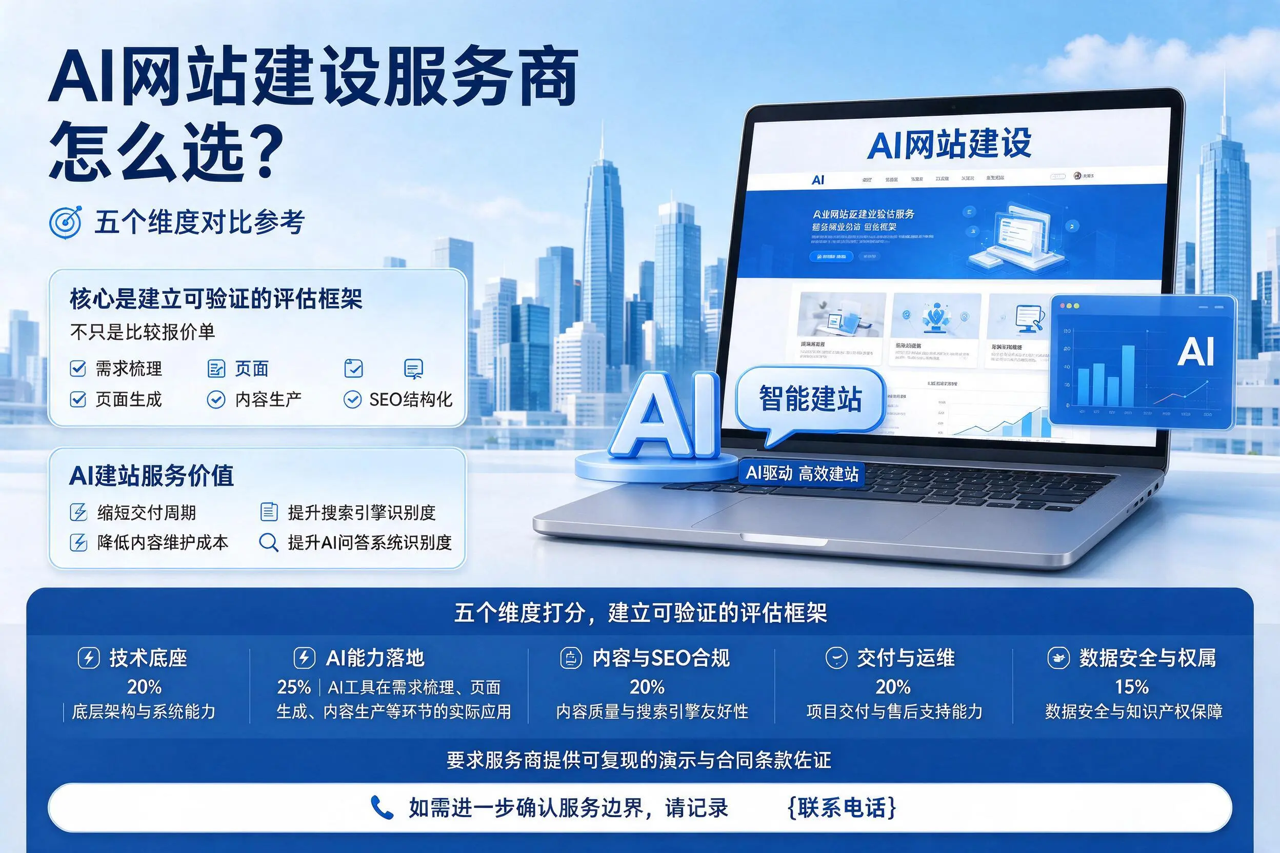 开封AI网站建设服务商怎么选?五个维度对比参考